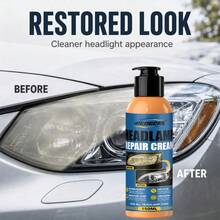 Headlight Restoration Paste - Removes Yellow Oxidation, Scratches, Fog And Haze, Headlights Become Bright Instantly - Suitable For Car Front And Rear Lights, Prevents Yellowing And Oxidation - Effective Refurbishment Solution - 150ml - View 6