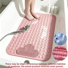 1pc Non-Slip Massage Bathtub Mat With Massage Foot Pad, Durable PVC Suction Cup Shower Mat, Bathroom Safety Mat, Suitable For Home Toilet, Anti-Slip Safety Design, Rectangular Shower Mat And Bathroom Non-Slip Mat - Multicolor - View 8