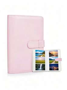 1Pc Mini 108 Pockets 3-Inch Photo Album,Photo Storage Album For Collecting Family Photos And Anniversary Photos,Etc.,Camera Not Included,Small Cards Collection Book For Star Cards,Business Cards,Train Tickets,Flashcards,Memory Cards,And ID Cards - Multicolored - View 2