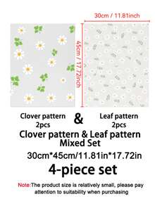 4/8/12pcs Assorted Styles & Colors Small (30*45cm/11.81in*17.72in) Refrigerator Mats, Made Of Non-Stick, Odorless, Dust-Proof & Waterproof EVA Material, Suitable For Small Refrigerators, Freezers And Drawers - Assorted - View 12