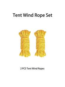 2PCS.4PCS 4M Heavy Duty Tent Stakes Rope, Wear-Resistant Windproof Tent Rope, Portable Tent Accessories For Awning Shelter - Multicolor - View 13