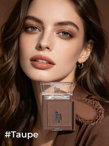 GUOXIAONIU Matte Taupe Monochromatic Eyeshadow Powder, Multi-Use Nose Contour And Soft Eyeliner, Waterproof, Sweat-Resistant, Long-Lasting, Easy To Blend, Suitable For All Skin Tones - #Taupe - View 7