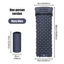 1pc Portable Outdoor Inflatable Mattress PVC Material Single Person Press-To-Inflate Sleeping Pad Suitable For Camping Travel Outdoor Indoor Foldable Inflatable Mattress Sleeping Pad - Single Sleeping Mat - View 17