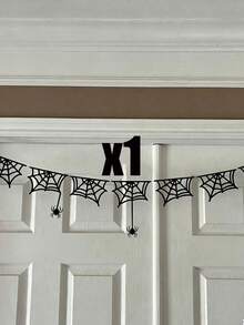 1 cái băng rôn trang trí mạng nhện Halloween, thiết kế mạng nhện, phù hợp trang trí Halloween, trang trí nhà cửa, phòng ngủ, tường, lò sưởi và làm phông nền chụp ảnh - Một kích cỡ phù hợp cho tất cả - Xem 10