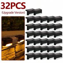 [Solar Fence Lights] 4/8/12/16pcs Solar Fence Lights Set, Outdoor Decorative Lights For Patio, Balcony, Stairs, Garden And Pool, Halloween And Christmas Holiday Atmosphere Lights - Multicolor - View 25