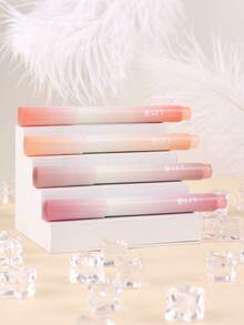 4pcs/Box Gradient Pastel Highlighter Pens Set, 4 Packs Soft Oblique Tip Eye-Care Mild Color Markers, Gradual Macaron Shading Highlighters, No Bleed Ink Journal Note Taking Stationery For Office School Planner Scrapbook Supplies - Multicolor - View 5