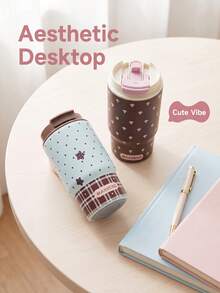 500ML Large Capacity Baby Water Cup Ins Style Insulated Cup Portable Mini Cold-Keeping Coffee Cup Student Girl Personal Water Cup - Multicolor - View 7