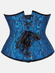 Women's Plus Size Classic Court Style Jacquard Tummy Control Waist Cincher Corset Waist Belt Halloween Costume Cosplay - Multicolor - View 15