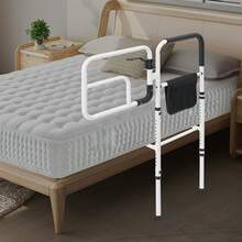 YUNRUX Bed Rail For Adults, Bed Handle For Elderly, Bed Rail For Seniors - White - View 9