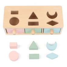 1 Set Kotak Penyortiran Bentuk & Warna Montessori 3 Laci Warna Macaron, Mainan Sisipan Pencocokan Balok Geometris Kayu Solid, Pelatihan Keterampilan Motorik Halus, Pengenalan Warna, Pencerahan Logika, Alat Bantu Pengajaran Pendidikan Dini Interaktif Orang Tua-Anak - MultiWarna - View 10