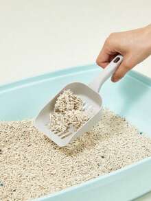 1pc Cat Litter Scoop, All-In-One Portable Plastic Cat Litter Scoop, Ergonomic Handle Durable Plastic Cat Litter Scoop - Lightweight And Easy To Clean, Keeps Litter Box Clean, Pet Cleaning Accessory, Pet Supplies, Random Color - Multicolor - View 3