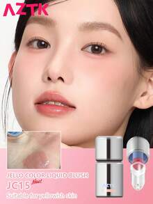 AZTK Blush Liquid Highlighter Matte Finish Complexion Enhancing Volumizing Contouring Long-Lasting Natural Versatile - JC15 NEW - View 1
