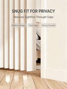 Room Divider Curtain, No-Drill Privacy Partition Curtain, Bedroom Living Room Home Space Divider - EE - View 6