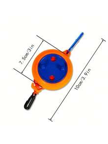 1pc Portable Clothesline, Plastic Material, Lightweight And Compact, Travel Camping Hiking Backpacking Laundry Rope, Durable Strong Outdoor Indoor Emergency Drying Line, Multi-Purpose Versatile For Home Dorm RV, Length 10cm, Thickness 4.5mm - Multicolor - View 7