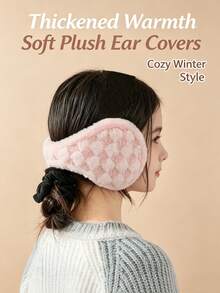1pc Ultimate Warm Earmuffs - Fleece-Lined Earmuffs, Adjustable Headband (Lightweight And Foldable) - Multicolor - View 1