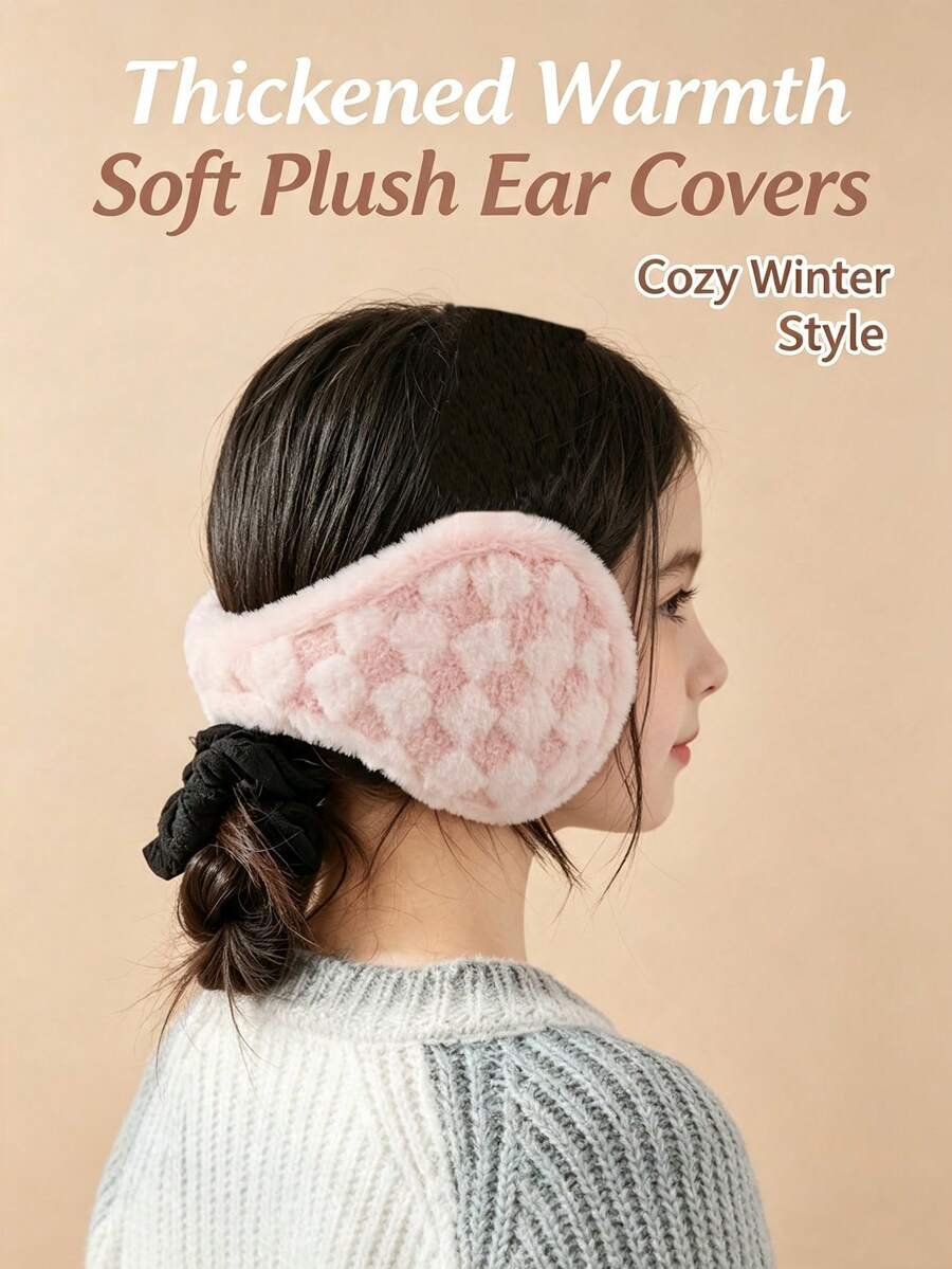 1pc Ultimate Warm Earmuffs - Fleece-Lined Earmuffs, Adjustable Headband (Lightweight And Foldable) - Multicolor - View 1