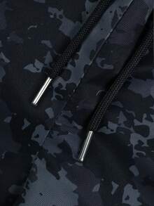 Men's Spring/Autumn Colorblock Camouflage Straight Leg Loose Quick-Dry Commuter Swimming Fitness Outdoor Versatile Long Pants - Dusty Blue - View 6