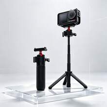便攜式磁吸 360°可旋轉相機支架三腳架自拍棒，適用 OSMO Action6/5Pro/4/3 Nano，戶外運動桌面 Vlog 拍攝延長桿 - 查看 2