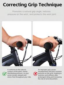 WEST BIKING Grip Stang Sepeda Lebar, Nyaman, Anti-Selip, Aksesori Stang Sepeda Gunung, Cocok untuk Stang 22.2mm - MultiWarna - View 5