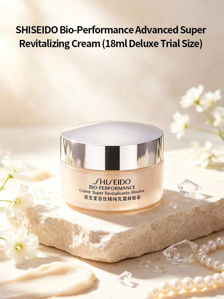 Shiseido Bio-Performance Advanced Super Revitalizing Cream 18ml Deluxe Trial Size, Anti-Aging Hydrating Repair Firming Face Cream Travel Mini Skincare Sample Gift SHISEIDO-78703766101 - 18ml - View 1