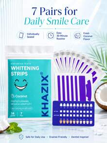 7PCS Tooth Decor Sticker Set, Gentle And Non-Irritating, Party Decoration, Holiday Dress-Up, Suitable For Multiple Holidays - Multicolor - View 2