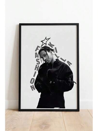 ASAP Rocky Poster, Fashion Killa Hip Hop Wall Art, Rap Music Print, Digital Download & Physical Poster, Streetwear Home Decor Gift