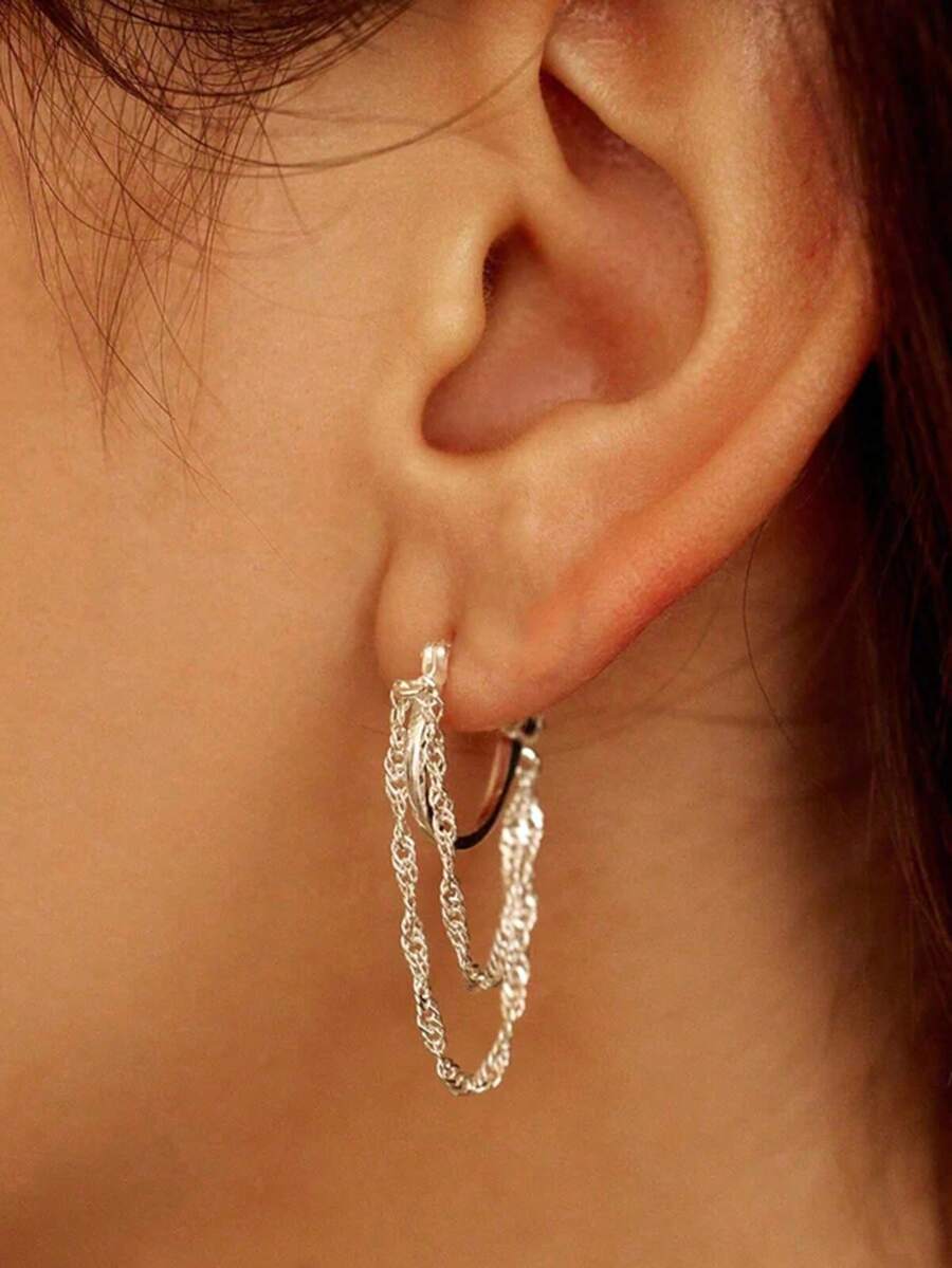 1 Pair Romantic Earrings For Women, Wedding Engagement Party Jewelry, Valentine's Day Gift