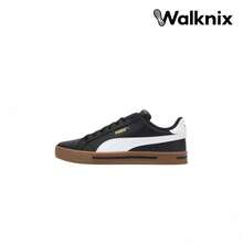 Puma Smash Vulc V3 Synthetic Leather Casual Classic Simple Retro Breathable Low-Top Skate Shoes Black Sneaker Men 380752-23 - 彩色 - 查看 1