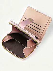 XD Women's Short Wallet/ Material Minimalist Cat Pattern Coin Purse Multi-Function Card Holder Multi-Slot Wallet Money Bag Wallet Mini Wallet Small Wallet Cute Wallet - Multicolor - View 5