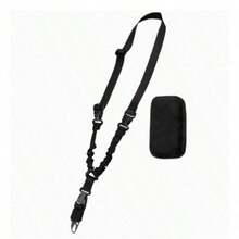 Outdoor American Style Single Point Tactical Gun Sling Nylon Crossbody Tactical Strap Water Gun Tactical Waist Belt Rope - Black - View 5