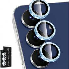 Eagle Eye CD Pattern Lens Protector Film, Compatible With Samsung Galaxy S26/S26 Plus/S26 Ultra/S25 FE/25 Edge/A07/A17/A26/A36/A56/A57/A37 Camera Lens Protector, Lens Protector Film, Lens Protector Pad, Full Coverage High Definition Protection, Scratch-Resistant Tempered Glass, Bubble-Free Adhesive, Clear Photos, Fashionable Decoration, Easy Installation, Durable, Stylish And Beautiful, Waterproof, Shockproof, Scratch-Resistant - Blue - View 16
