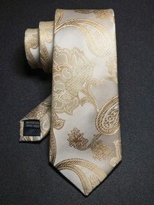 Cà vạt nam phong cách vintage họa tiết Paisley dệt jacquard, cà vạt dệt cao cấp cho đám cưới và trang phục công sở lịch sự - Nhiều màu - Xem 13