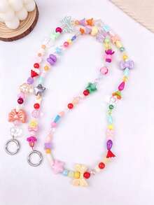 Fashionable Phone Lanyard, Cute Colorful Universal Phone Charm Accessory, Multiple Colors And Styles Available, Fashionable Phone Decorative Chain Camera Strap - Multicolor - View 19
