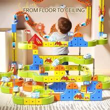 DIY Assembly Anti-Gravity Track Car, Flexible Track Set For Kids, Electric Train With Traffic Signs, Children's Train Set Toy, High-Speed Train Track, Educational Electric DIY Toy For Kids, Magic Track Toy Car, Birthday Gift For Boys And Girls - DIY Building Block Track Car - Deluxe Version [160PCS] - View 7