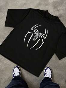 Men T-Shirts - BLUE AND BLACK - View 10