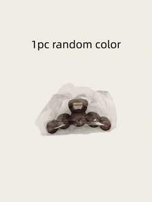 1pc Random Color Beaded Hair Claw Clip, Non-Slip Thickened Hair Clip - Pearl Hair Claw Clip - View 9