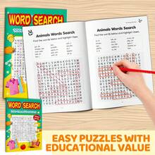 Word Search Puzzle Book, Includes 700+ Theme Words And 600+ Fun Word Challenges, Expand Vocabulary Through Interesting Grid Puzzles, Excellent Activity Book For Home And Travel - Find Word - View 5