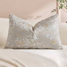 1PC/2PCS Vintage Butterfly Pillow Case, Natural Chenille Floral Pattern Rectangular Pillow Case, Soft & Luxurious, Neutral Tone Accents, Suitable For Living Room And Bedroom Use - Apricot - View 7
