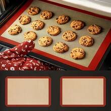 1pc Silicone Baking Mat, Heat Resistant Oven , 42cm*29.5cm Reusable Non-Stick Baking Sheet, Parchment Paper Alternative, Universal For Cookies, Bread, Pizza, Roasted Chicken, Meat, 2-In-1 Kneading Mat, Easy To Clean And Store, Home Baking Tool, Say Goodbye To Disposable Parchment Paper, Time-Saving And Effort-Saving Baking Essential - View 13