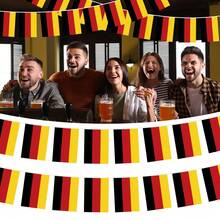 APODESS Deutschland Fahnenkette - 2x 10 Meter Party-Dekoration (30 Flaggen pro Kette) - A - Übersicht 1