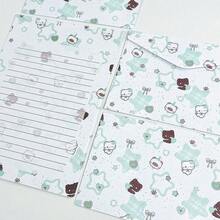 Star Kitten Pattern Stationery Set, Envelopes & Lined Writing Paper, Creative Hand‑Written Message Letter Papers For Greeting Daily Use - A - View 4