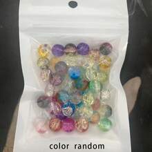 360/720/50pcs 8mm Dual-Color Gradient Cracked Crystal Jewelry Making Kit, For Handmade DIY Bracelets, Necklaces, Earrings, Keychains, Bag Charms, Phone Chains, Crafts, Holiday Gifts, Birthday Gifts - Multicolor - View 9
