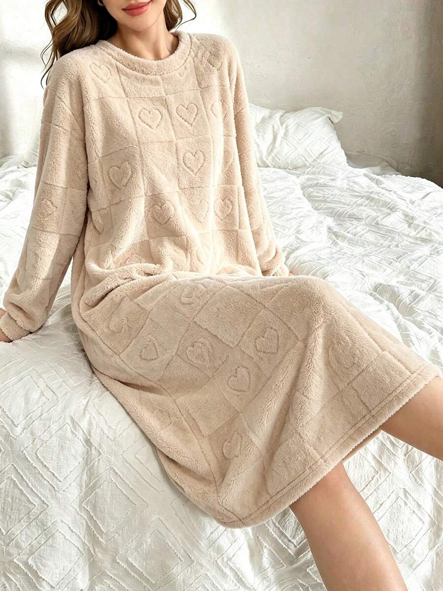 Women Lounge Dresses - Brown - View 1