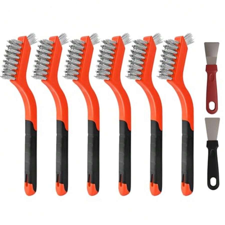 Wire Scratch Brushes - Orange - View 1