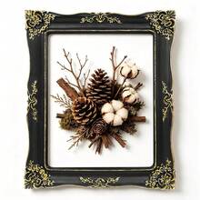 Open Picture Frame For Canvas Paintings, Gallery Walls, DIY Craft Projects | No Glass Or BacFKing, 8x10 Inch Opening, Black With Gold A - Black-straightEdges - View 1