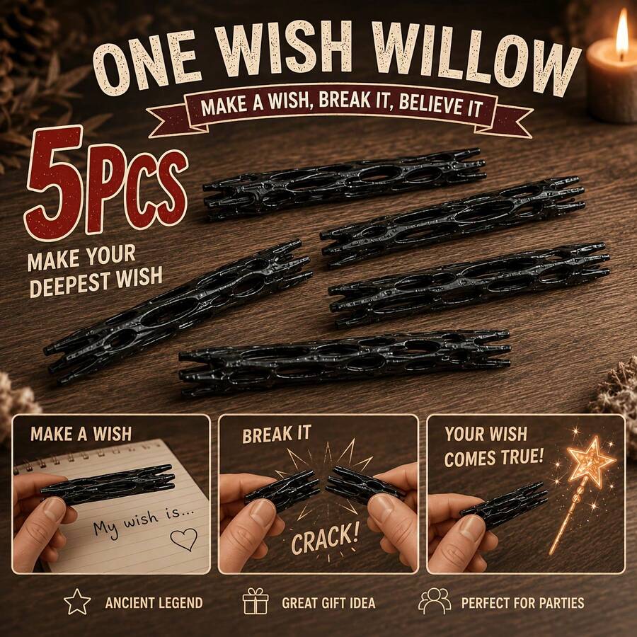 Wishing Willow Branch 3D Printed Magic Wand, Suitable For Christmas, Easter Party, Theme Movie Decoration And Gifts, Also As Ancient Legend Accessory - Multicolor - View 1