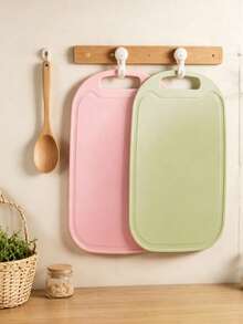 3pcs Set Hanging Plastic Cutting Boards, Professional Kitchen Cutting Boards, Camping Cutting Boards, Home Cutting Boards, Cutting Mats, Washable Plastic Kitchen Cutting Boards, Suitable For Meat, Vegetables, Fruit, Kitchen Accessories - View 6