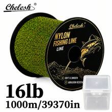 Chelesh Spotted Fishing Line, 1000m/39370in, Invisible Camouflage Monofilament Nylon Line, High Strength, Fast Water Cutting, Suitable For Hunting And Fishing - Multicolor - View 17