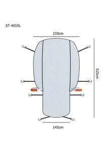 1pc All-Weather Heavy Duty Car Cover - Fits Multiple Car Models (Suitable For Most SUVs And Trucks) - Snow, Hail, Rain And Dust Proof; Winter Car Cover; Windproof Outdoor Car Cover; Men's Gift; Car Accessories; Snow Cover; Windshield Cover; Travel Essential; Graduation Gift - Multicolor - View 3