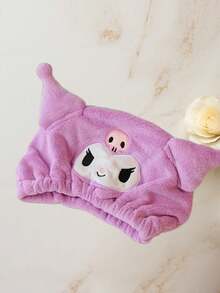 SANRIO 1件裝卡通造型速乾吸水髮帽，超強吸水、快速乾燥、柔軟舒適，時尚髮巾，方便造型，適合返校、美容院、飯店、運動、居家等場合，亦可當作浴巾或護膚用品使用 - 彩色 - 查看 1